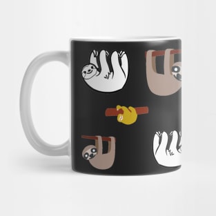 Sloth 5 pk Stickers Collection Mug